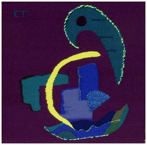 Abysses, tapisserie contemporaine de haute lice, Atelier Enila Tityad