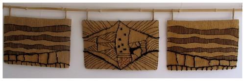 Alchéringa, tapisserie contemporaine de haute lice, Atelier Enila Tityad