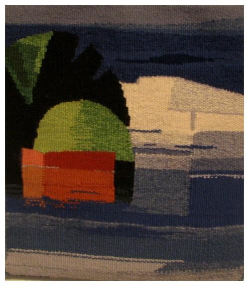 Boréale, tapisserie contemporaine de haute lice, Atelier Enila Tityad