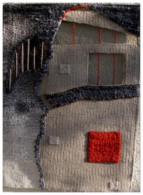 Broken Academy, tapisserie contemporaine de haute lice, Atelier Enila Tityad