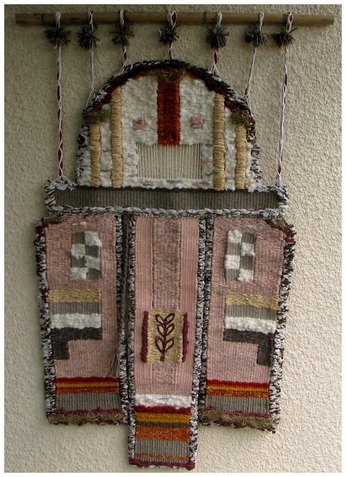 Chez Fatou, tapisserie contemporaine de haute lice, Atelier Enila Tityad
