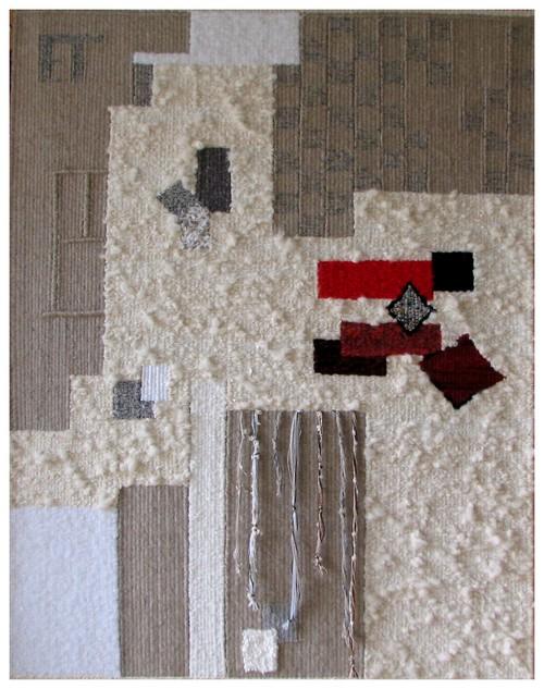 Cité Blanche, tapisserie contemporaine de haute lice, Atelier Enila Tityad