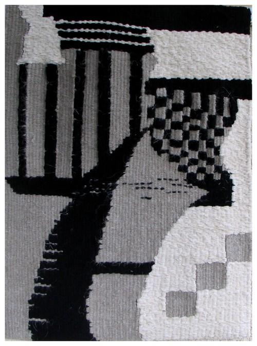Connexions, tapisserie contemporaine de haute lice, Atelier Enila Tityad
