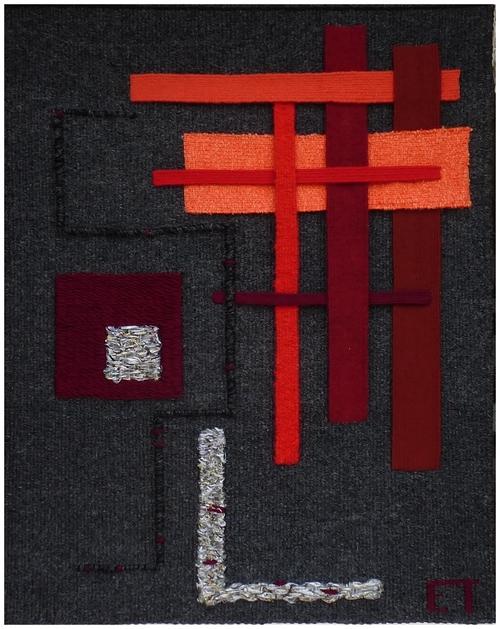 La Route, tapisserie contemporaine de haute lice, Atelier Enila Tityad