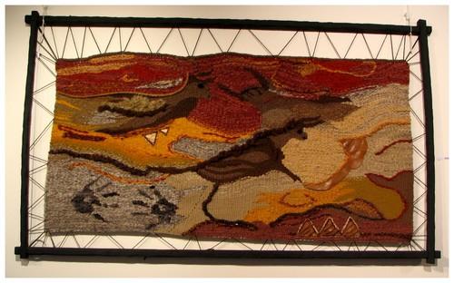 Pariétale, tapisserie contemporaine de haute lice, Atelier Enila Tityad