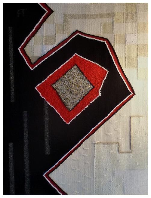 Partition, tapisserie contemporaine de haute lice, Atelier Enila Tityad