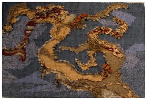 Végétale, tapisserie contemporaine de haute lice, Atelier Enila Tityad