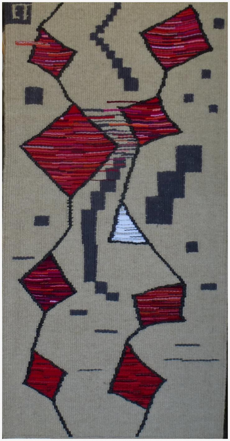 Vent Debout, tapisserie contemporaine de haute lice, Atelier Enila Tityad