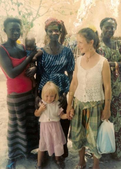 Casamance, avec mes amies et ma fille